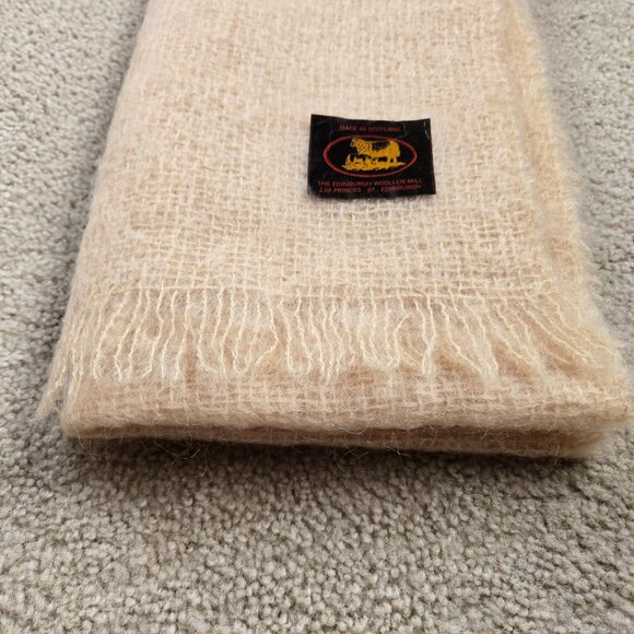 NWOT Wool Mohair Oblong Scarf Earthy Boho - Picture 6 of 9